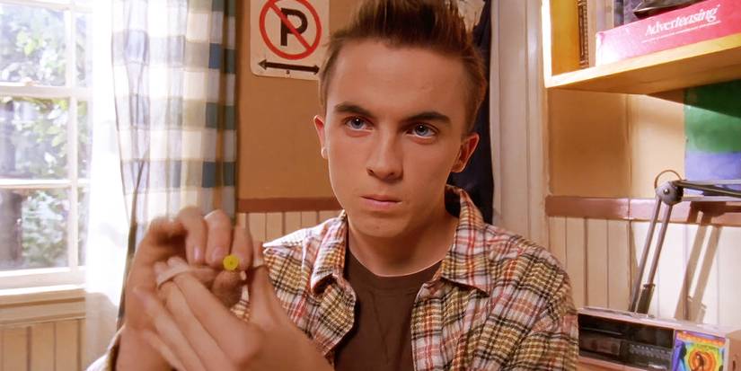 Frankie Muniz's Malcolm looking serious in Malcolm in the Middle 