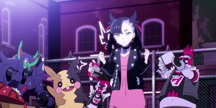 Marnie and Team Yell in Pokemon