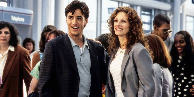 Michael (Dermot Mulroney) and Jules (Julia Roberts) in 'My Best Friend's Wedding'