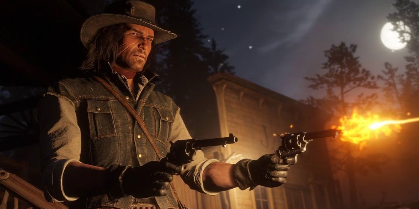 red-dead-redemption-john-marston-guns 8 Best Western Video Games of All Time, Ranked