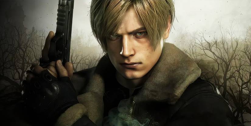 Leon S. Kennedy with a gun in Resident Evil 4