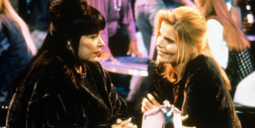 Roseanne Barr and Mariel Hemingway in Roseanne's "Don't Ask, Don't Tell"