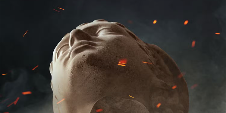 Sebagian dari poster film 'The Odyssey' karya Christopher Nolan.