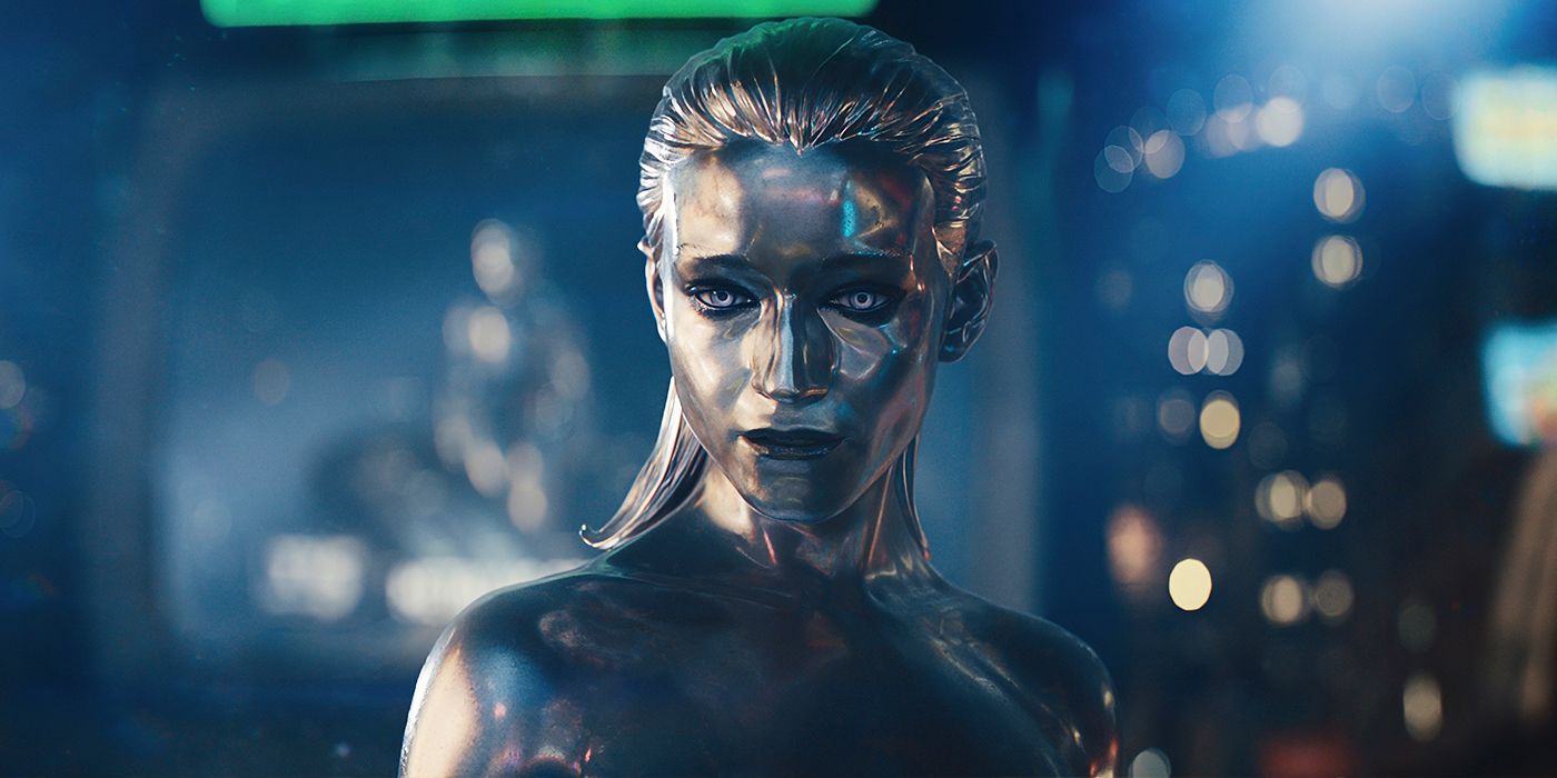Silver Surfer looking down at something in The Fantastic Four: First Steps