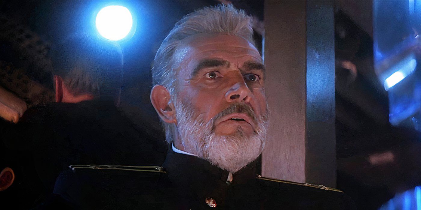 Sean Connery looking concerned in The Hunt for Red October