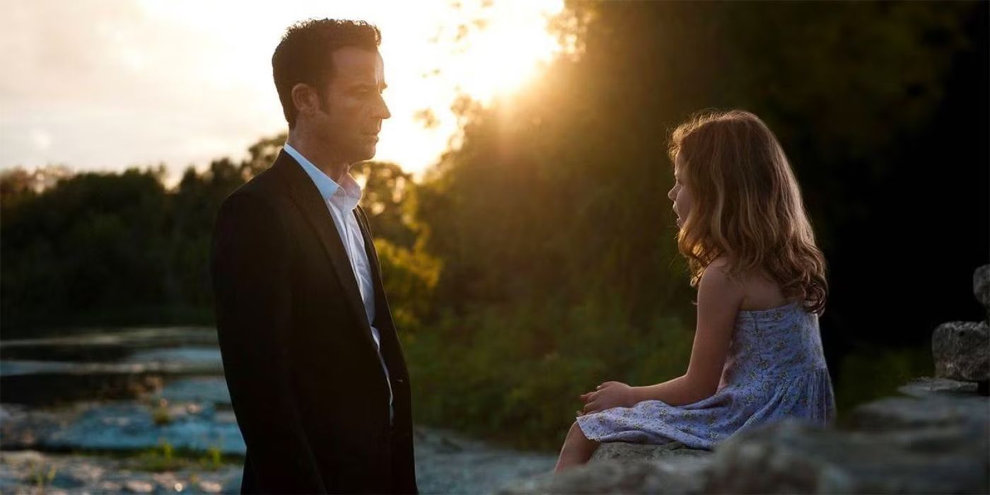 Justin Theroux talking to a young girl in The Leftovers episode "International Assassin".