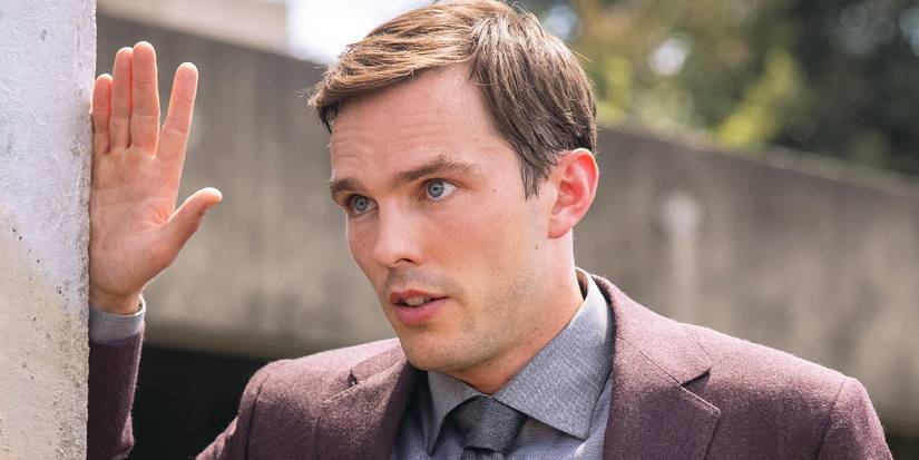 Nicholas Hoult looks off camera in 'The Menu'