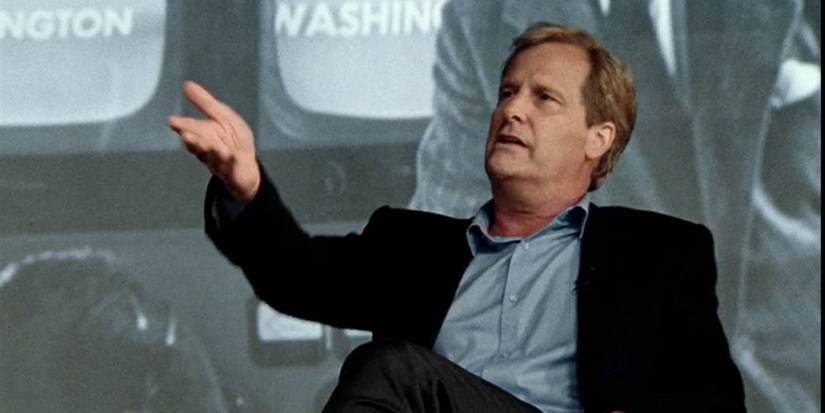Jeff Daniels as 'Will McAvoy' in the pilot of 'The Newsroom.'