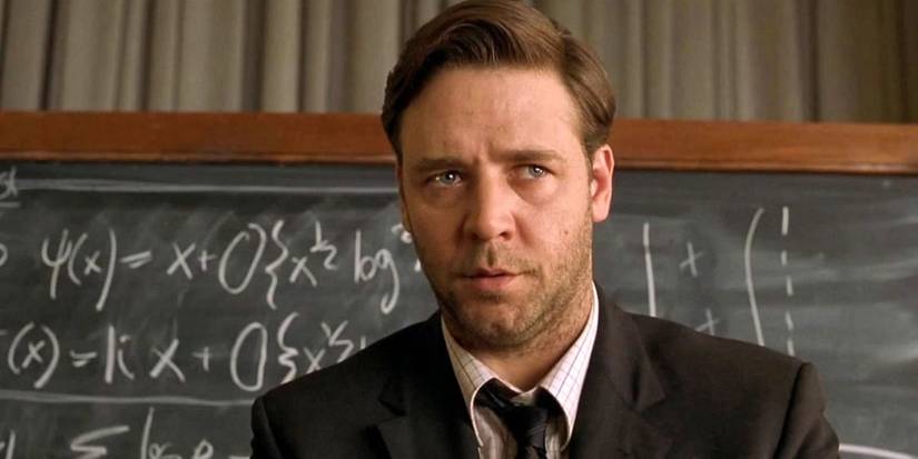 Russell Crowe as John Nash in 'A Beautiful Mind'