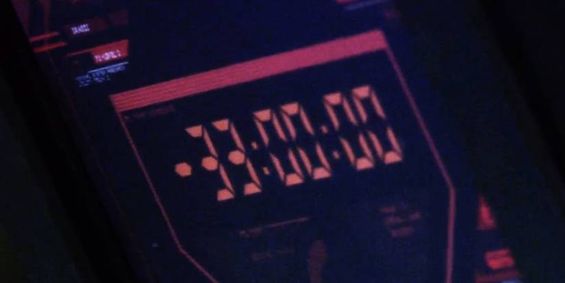 A timer set on 33 minutes, 0 seconds, 0 milliseconds in the Battlestar Galactica pilot episode.