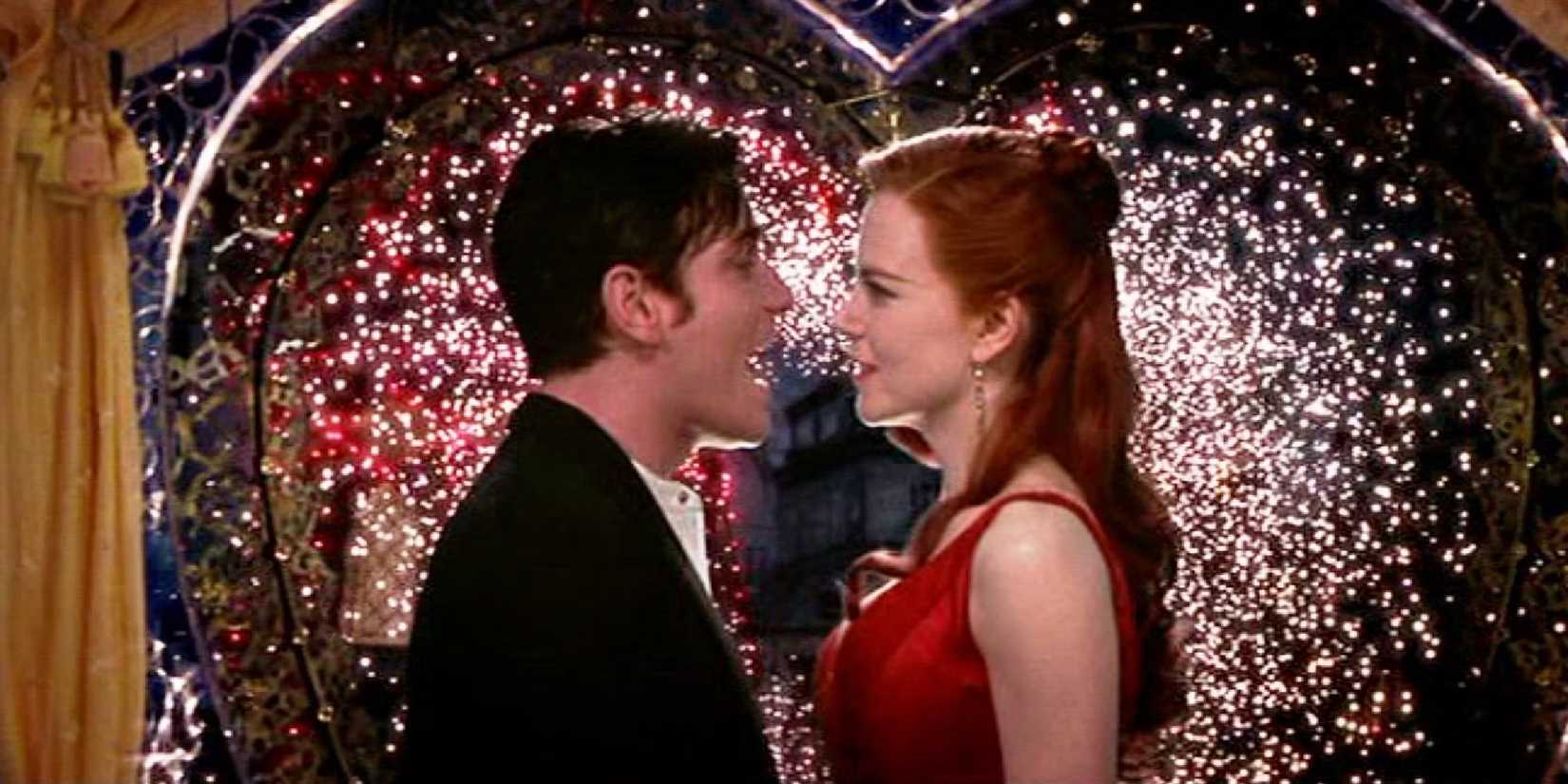 Ewan McGregor as Christian and Nicole Kidman as Satine in a loving embrace in a still from 'Moulin Rouge!'