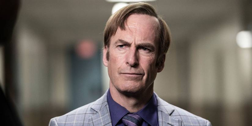 Bob Odenkirk as Saul frowning in a suit in Better Call Saul.