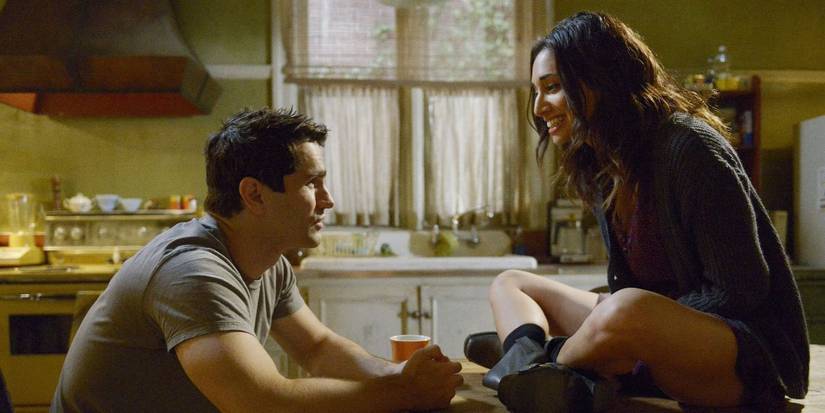 Sam Witwer as Aidan Waite and Meaghan Rath as Sally Malik in Bring Human.