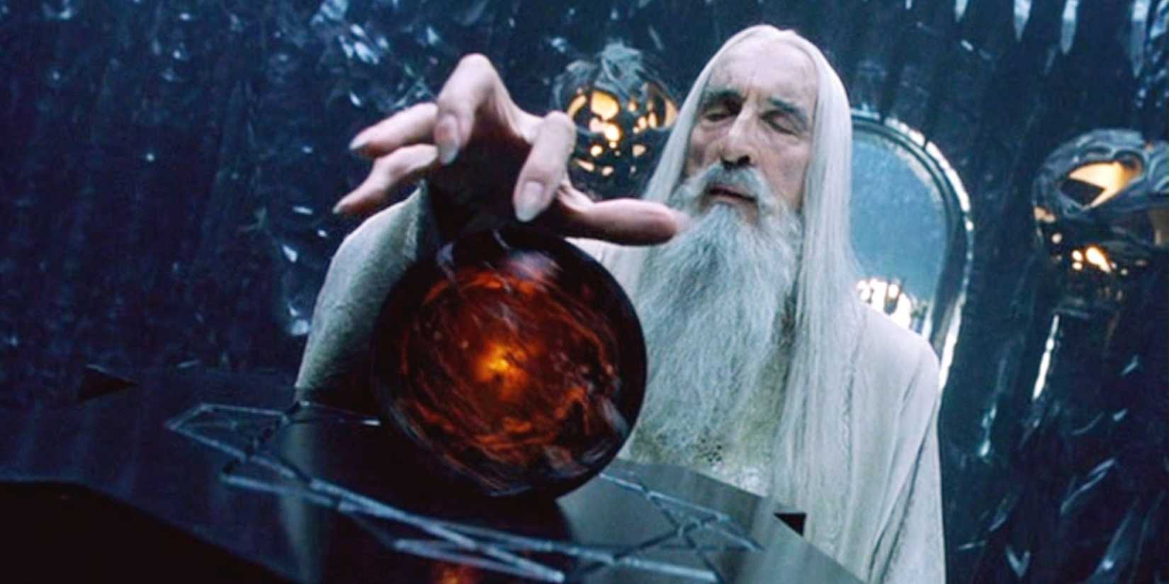 Christopher Lee as Saruman in The Lord of the Rings The Two Towers