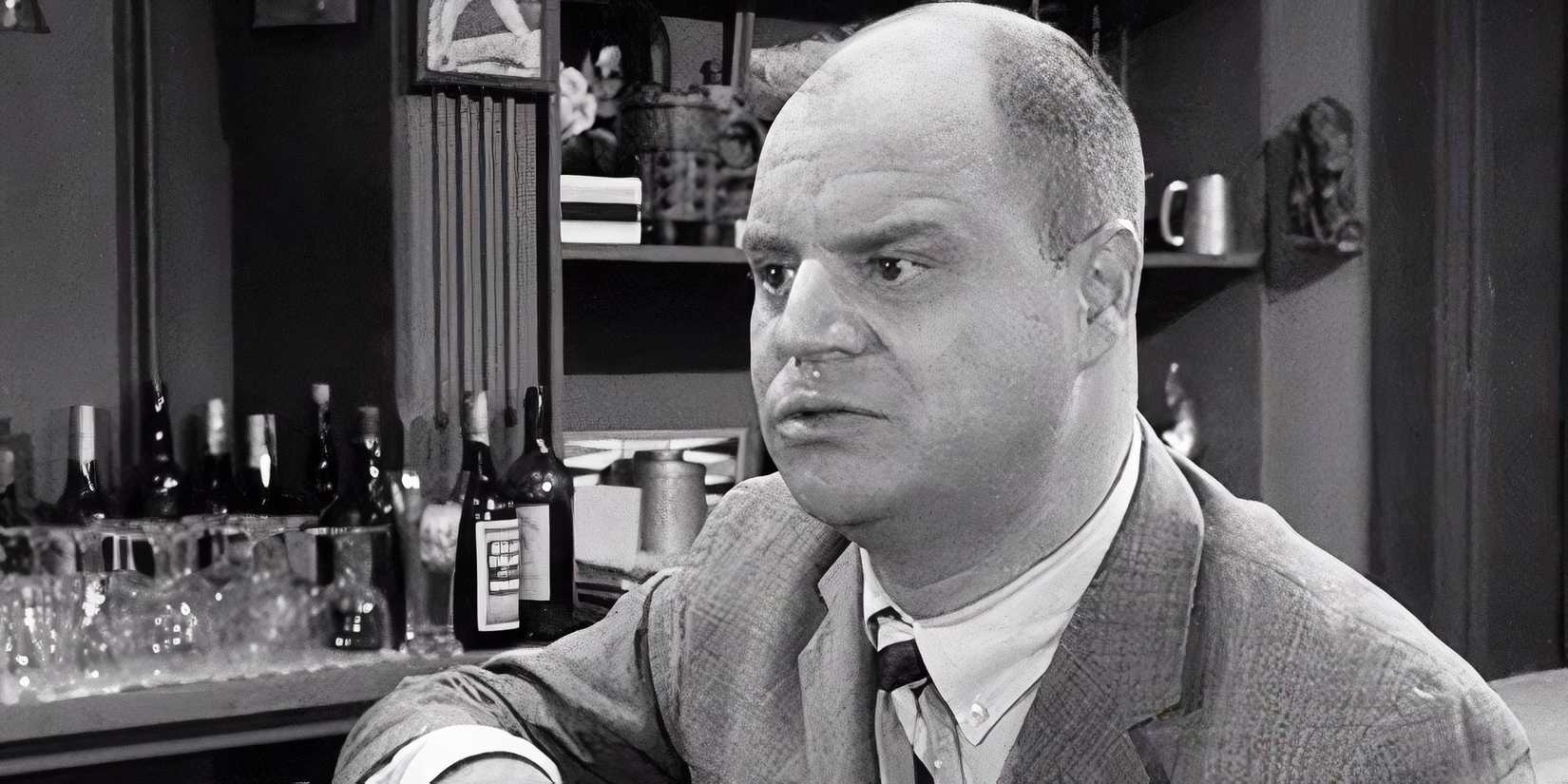 Don Rickles sitting at a bar in The Twilight Zone episode Mr. Dingle, The Strong