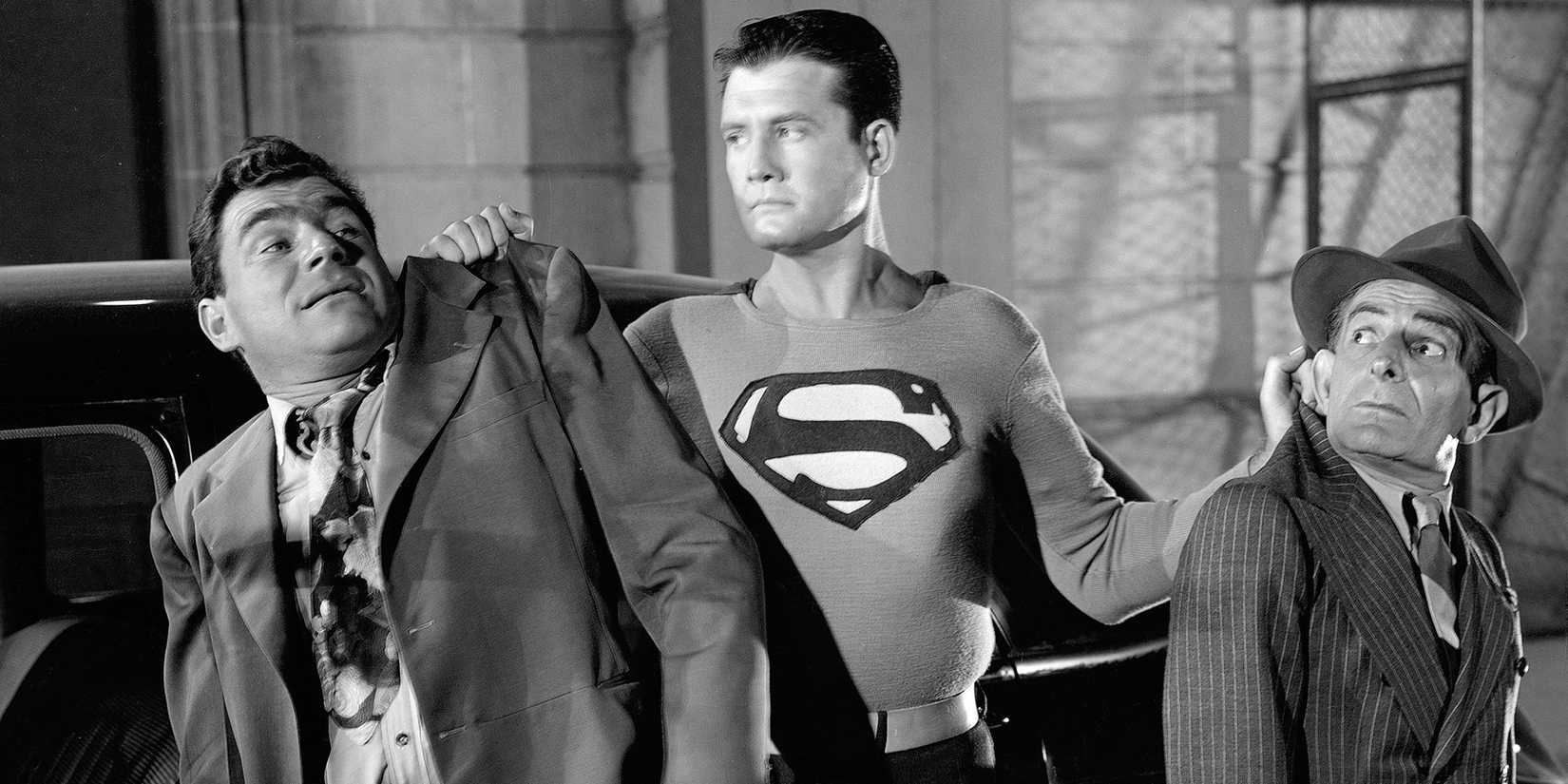 George Reeves dengan dua preman di 'Adventures of Superman'