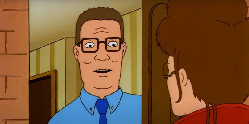 Hank Hill opening the door in 'King of the Hill'
