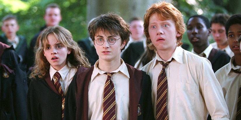 Emma Watson, Daniel Radcliffe, and Rupert Grint in 'Harry Potter and the Prisoner of Azkaban.'