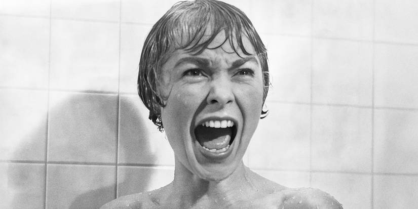 Janet Leigh as Marion Crane screaming in the shower in Psycho