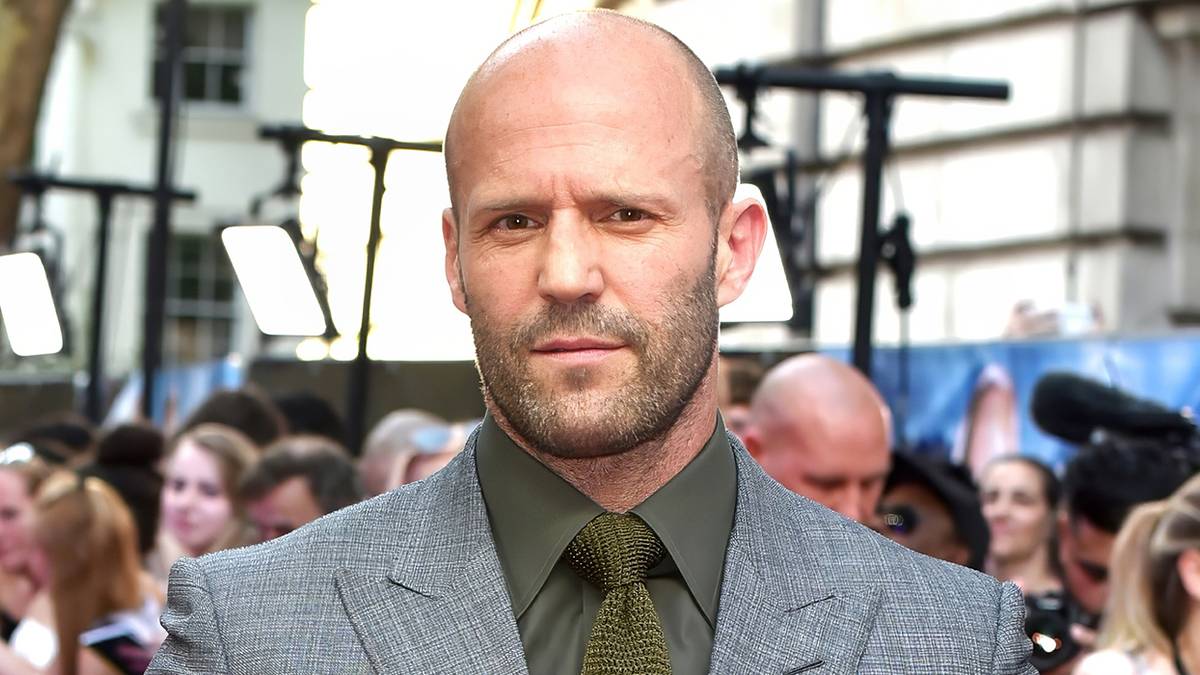 Jason Statham at the Hobbs and Shaw premiere in 2019