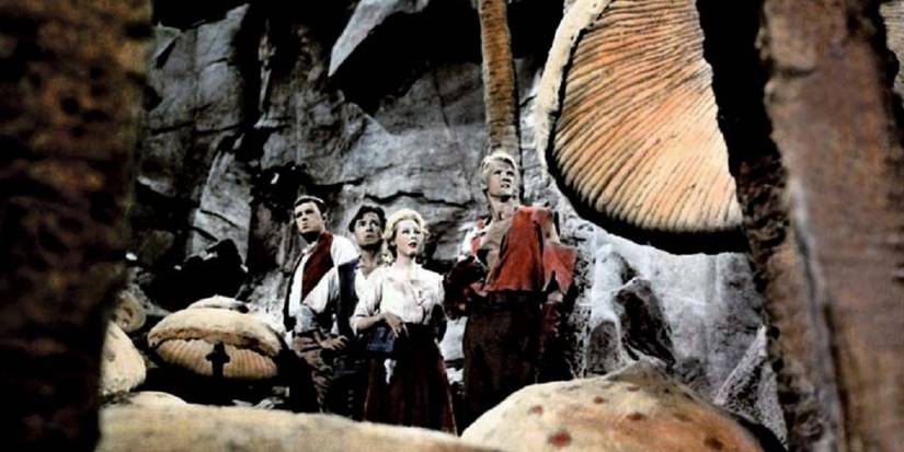 A group of characters in Journey to the Center of the Earth