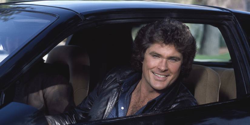 David Hasselhoff as Michael Knight in Knight Rider.