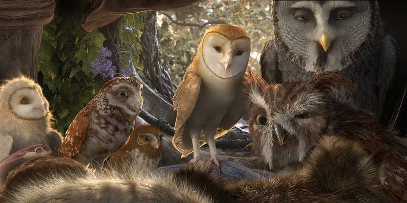 The animated owls in the 2010 movie Legend of the Guardians The Owl of Ga'hoole.