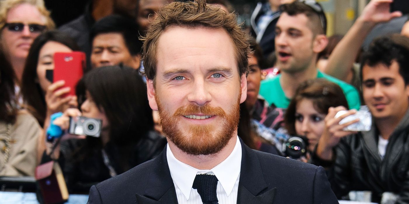 Michael Fassbender on the red carpet for Prometheus