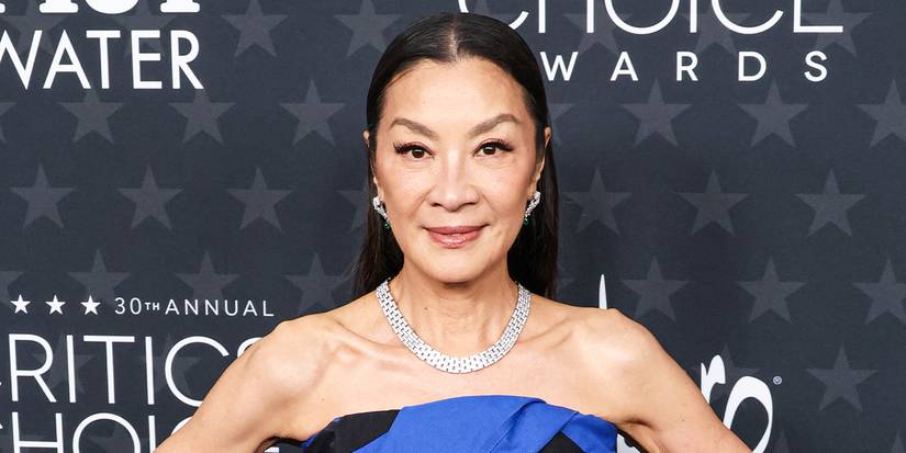 Michelle Yeoh on the red carpet during the Critics Choice Awards.