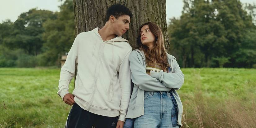 Nathan (Jay Lycurgo) and Annalise (Nadia Parkes) sharing a romantic moment in 'Half Bad: The Bastard Son & The Devil Himself.'