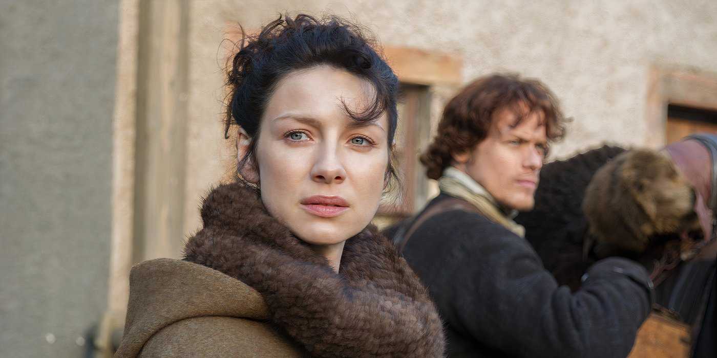 Outlander Sam Heughan and Caitríona Balfe