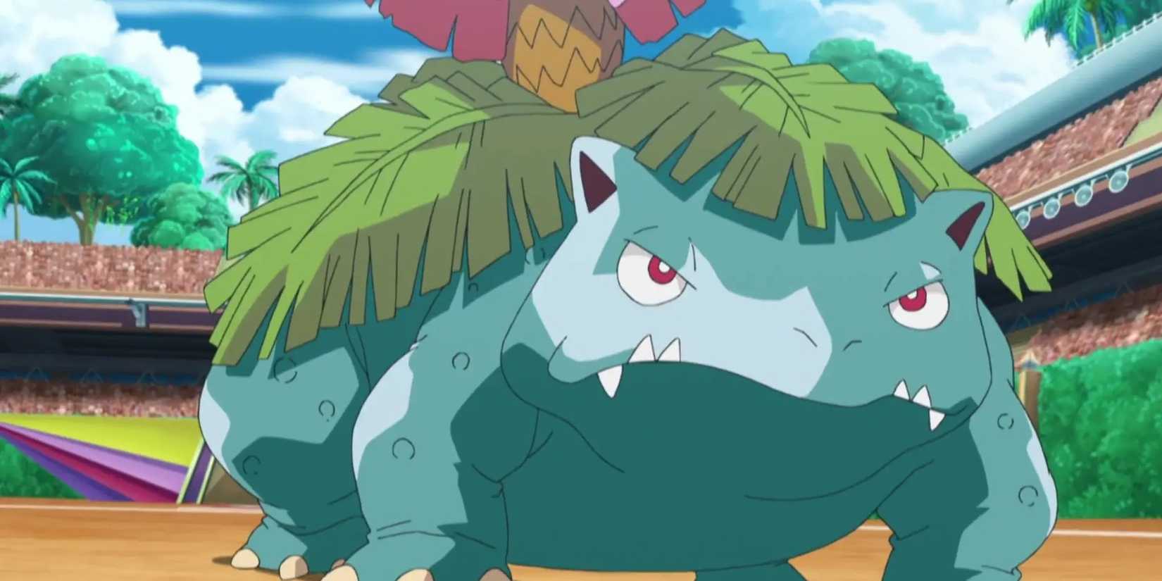 Professor Kukui's Venusaur in the Pokemon anime series.