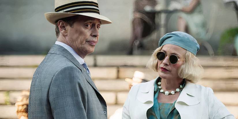 Patricia Arquette as Sally and Steve Buscemi as Nucky in Boardwalk Empire
