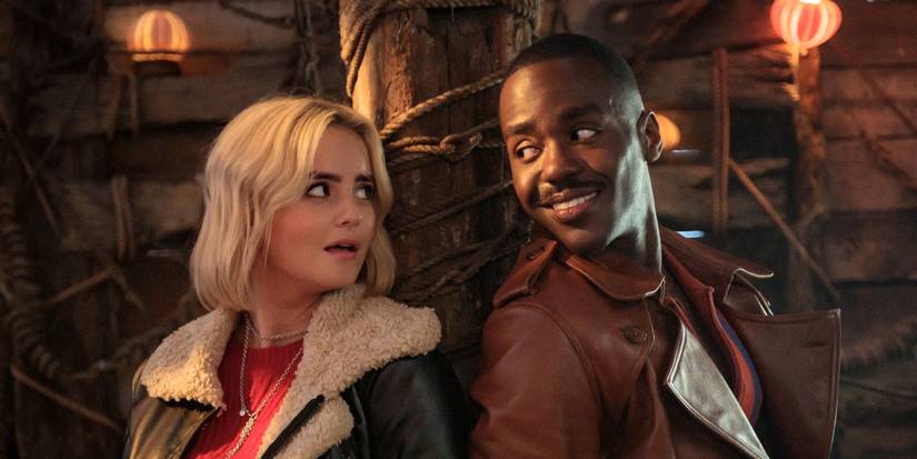 Ncuti Gatwa and Millie Gibson smile at each other in 'Doctor Who'