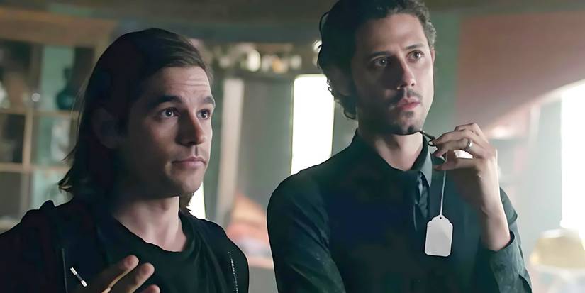 Quentin (Jason Ralph) and Elliot (Hale Appleman) in 'The Magicians.'