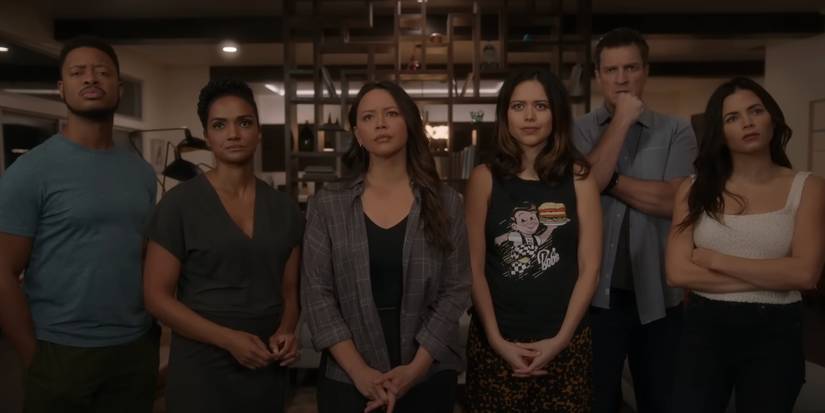 The cast of The Rookie in a Season 6 episode.