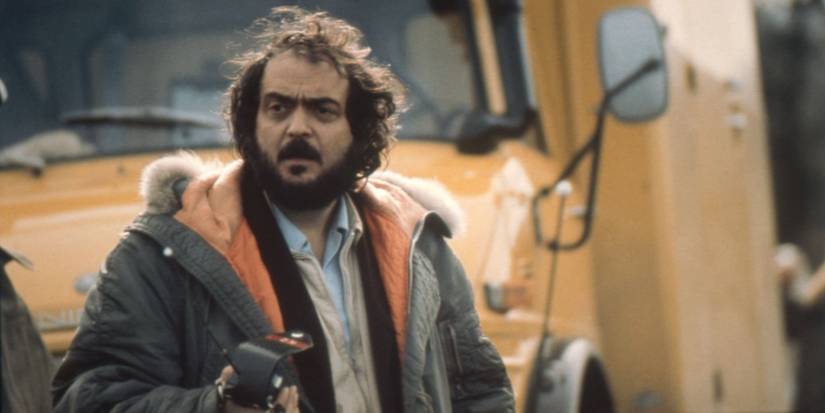 Stanley Kubrick on the set of The Shining