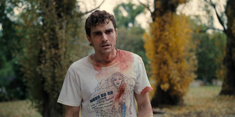 Dave Franco bloody in Together