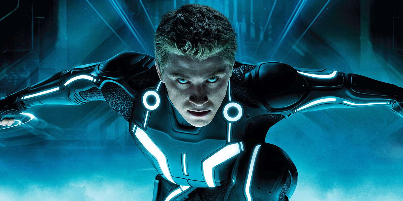 Sam Flynn  holding identity discs from 'Tron: Legacy'