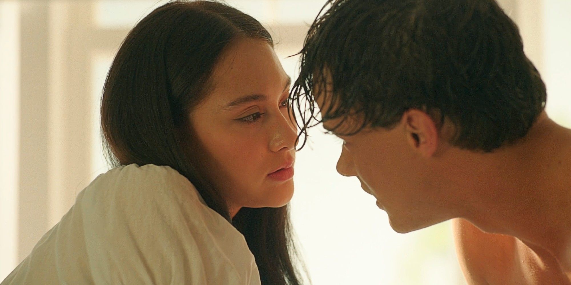 Belly Conklin with her face close to Conrad Fisher's face in The Summer I Turned Pretty TSITP Season 3. 