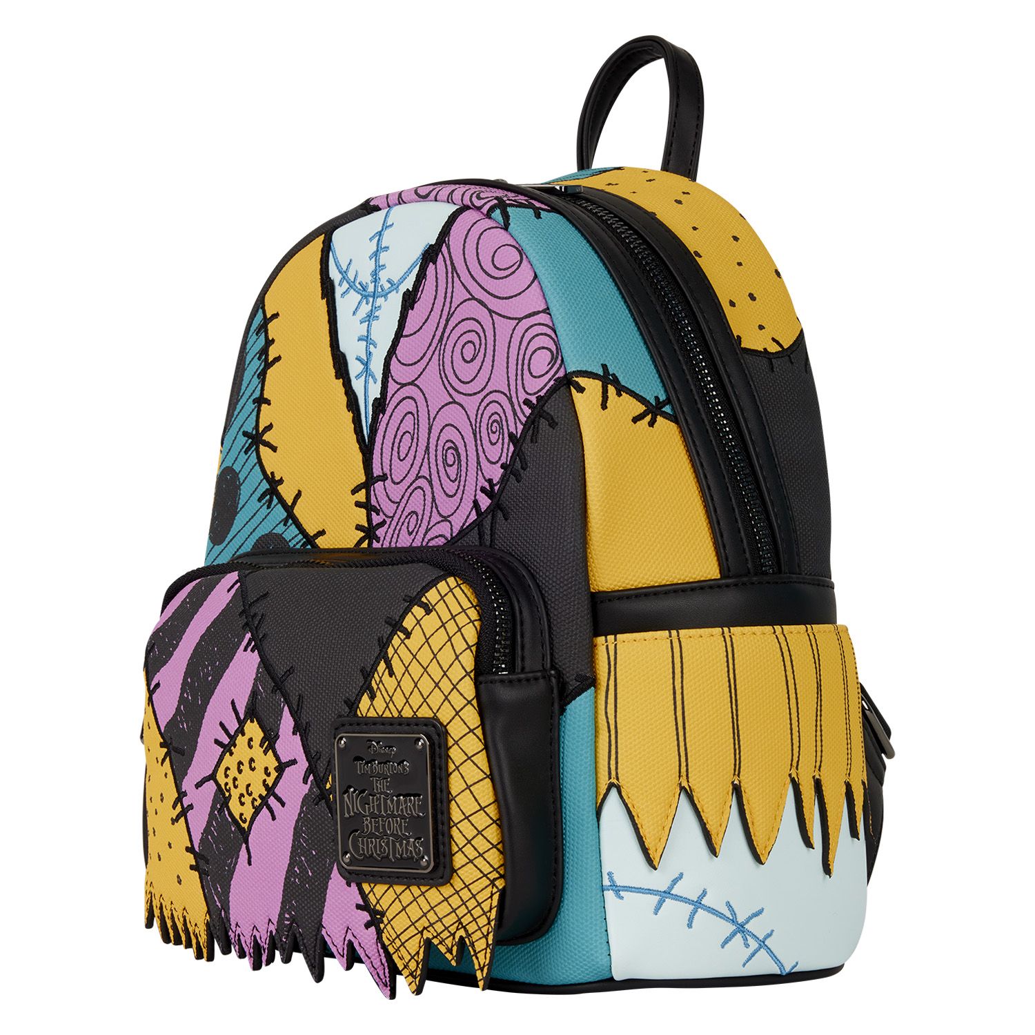 Loungefly The Nightmare Before Christmas Multicolor Backpack & Wallet. Peel-Used Amazon.com | Loungefly Nightmare Before Christmas Mini  main image 2