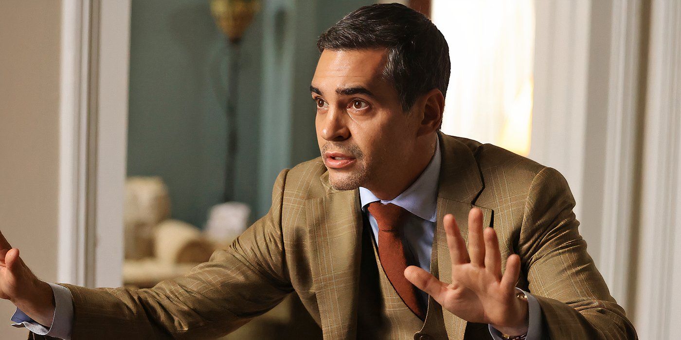 Ramón Rodríguez has his hands up in surrender in Will Trent.