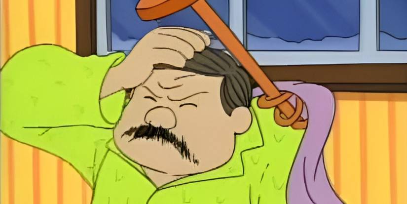 John Candy voices Blumpoe who looks grumpy in Blumpoe the Grumpoe Meets Arnold the Cat episode of Shelley Duvall's Bedtime Stories.