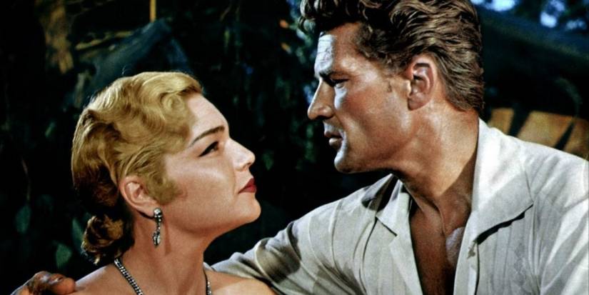 Simone Signoret and Georges Marchal in Luis Buñuel's Death In The Garden (1956)