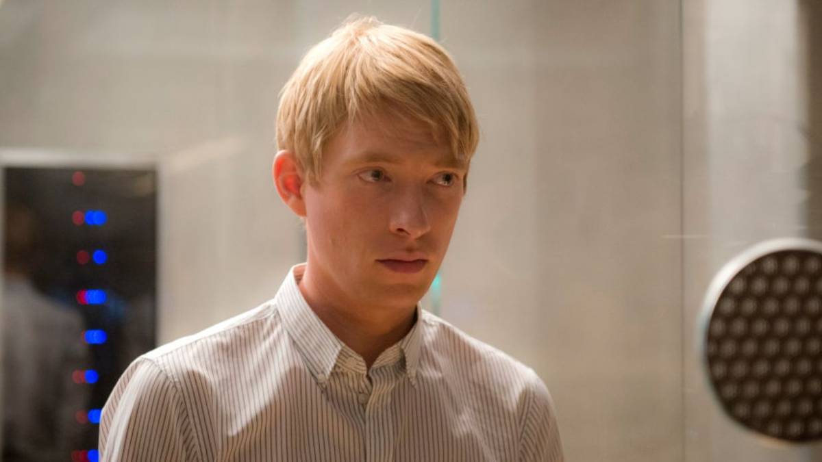 Domhnall Gleeson as Caleb Smith in A24's 'Ex Machina'