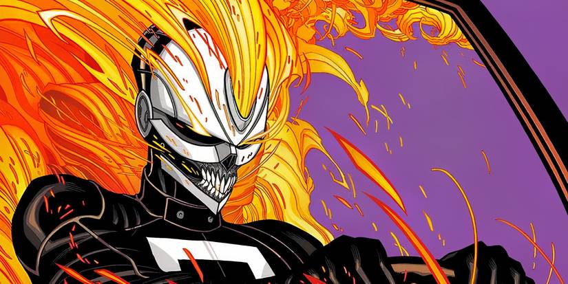 Robbie Reyes, Ghost Rider, conduisant sa voiture dans Marvel Comics