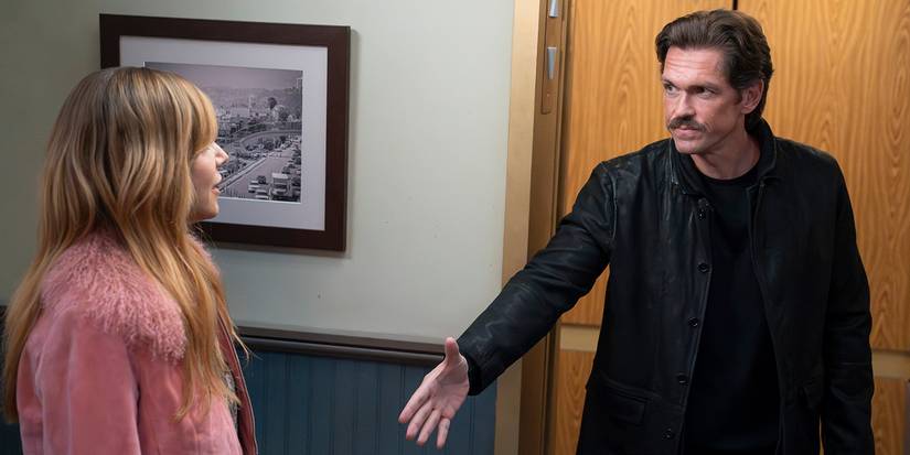 Jesse reaching his hand out to shake Morgan's in High Potential.