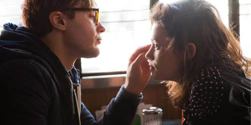 Ian Gray touching Sofi's face in I Origins.