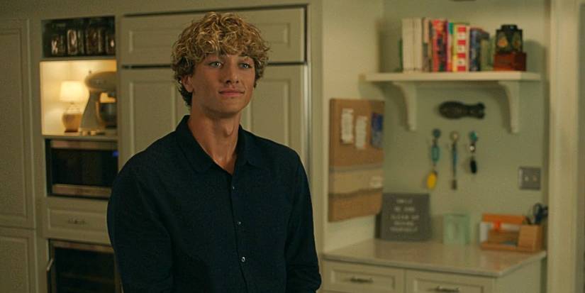 Jeremiah Fisher smirking in The Summer I Turned Pretty TSITP Season 3.