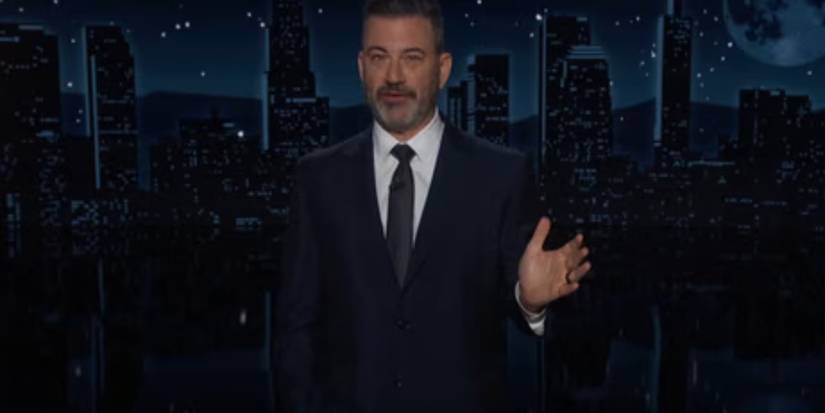 Džimijs Kimmels viņa monologa laikā uz “Jimmy Kimmel Live”.